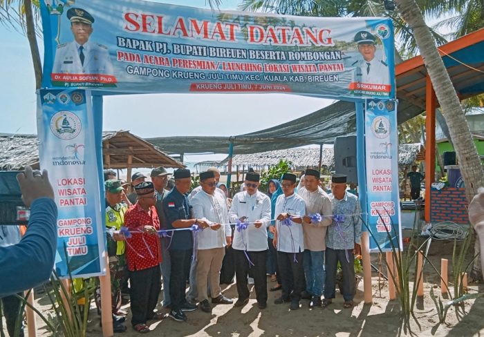 Kawasan Wisata Bahari Pantai di Gampong Krueng Juli Timu, Diresmikan