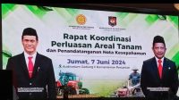 Saat Hadiri Rakor Perluasan Areal Tanam Dan MoU Dua Menteri, Aceh Singkil Terima Traktor Dan Alat Pompanisasi