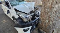 Toyota Yaris Tabrak Pohon Asam, Hindari Tabrakan dengan Mobil Lain