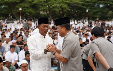 Pangdam  bersama Forkopimda Laksanakan Shalat Idul Adha 