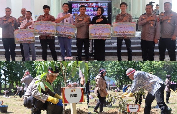 Polda Aceh Tanam Seribu Pohon Peringati Hari Bhayangkara