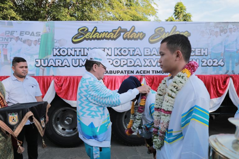 Pj Wali Kota Sambut Kepulangan Atlet