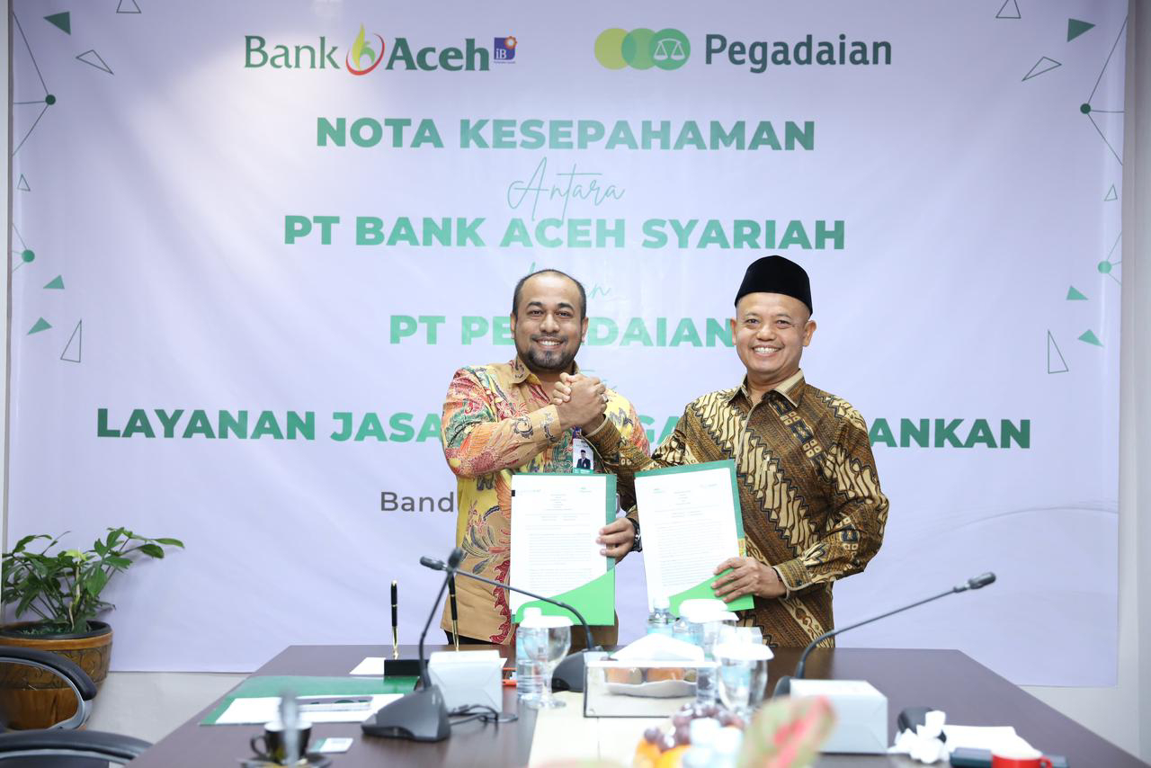 Bank Aceh Tandatangani MoU Dengan PT. Pegadaian