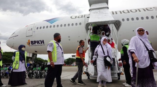 Jemaah Kloter 2 Aceh Tiba di Tanah Air