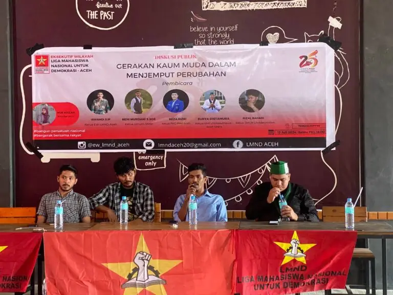 Gelar Diskusi Publik di Lhokseumawe, Harlah Ke 25 LMND Aceh