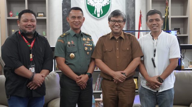 Kasdam IM Terima Audiensi Kabid Promosi dan Pemasaran PB PON XXI beserta Tim