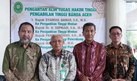 Suharjono lantik tiga Hakim Tinggi baru pada PT BNA