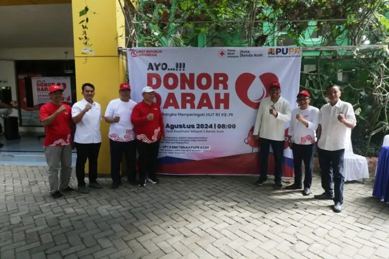 Balai Jasa Konstruksi Wilayah I Dan PMI Gelar Donor Darah