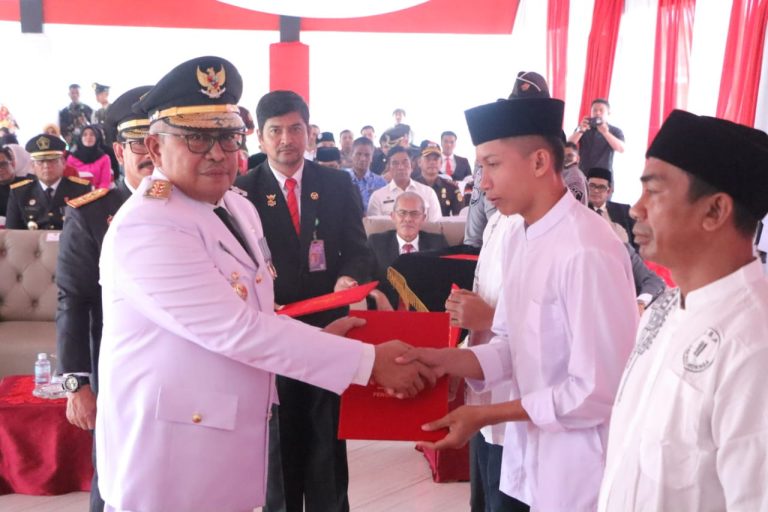 Penyerahan Remisi Umum Bagi Narapidana Oleh Pj. Gubernur