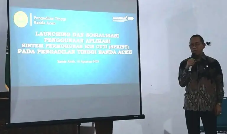 KPT Launching Aplikasi Permohonan Izin Cuti