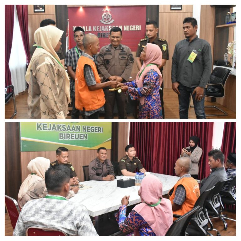 Kajari Bireuen Damaikan Perkara Penganiayaan