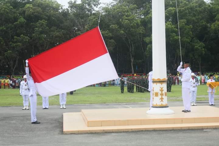 Pj, Bupati Aceh Tamiang Drs Asra Sebagai Inspektur HUT RI Ke 79