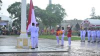 Penurunan Bendera di Jantho Berlangsung Tertib