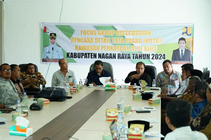 Dinas PUPR Nagan Raya Gelar FGD RDTR Kawasan Perkotaan