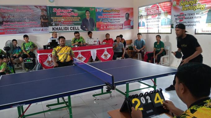 PTMSI Gelar Turnamen Tenis Meja Se-Nagan Raya