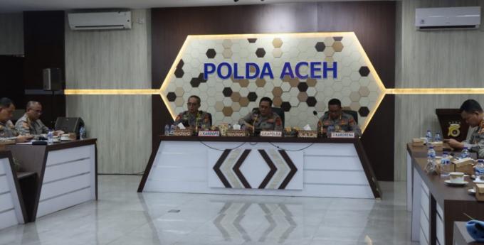 Polda Aceh Rakor Pengamanan PON XXI Aceh-Sumut 2024