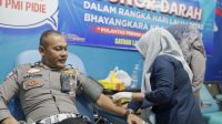 Satlantas Polres Pidie Gelar Donor Darah