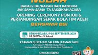 Yuk Hadir, 9 dan 10 September BSI Gelar Nobar di Taman Sari