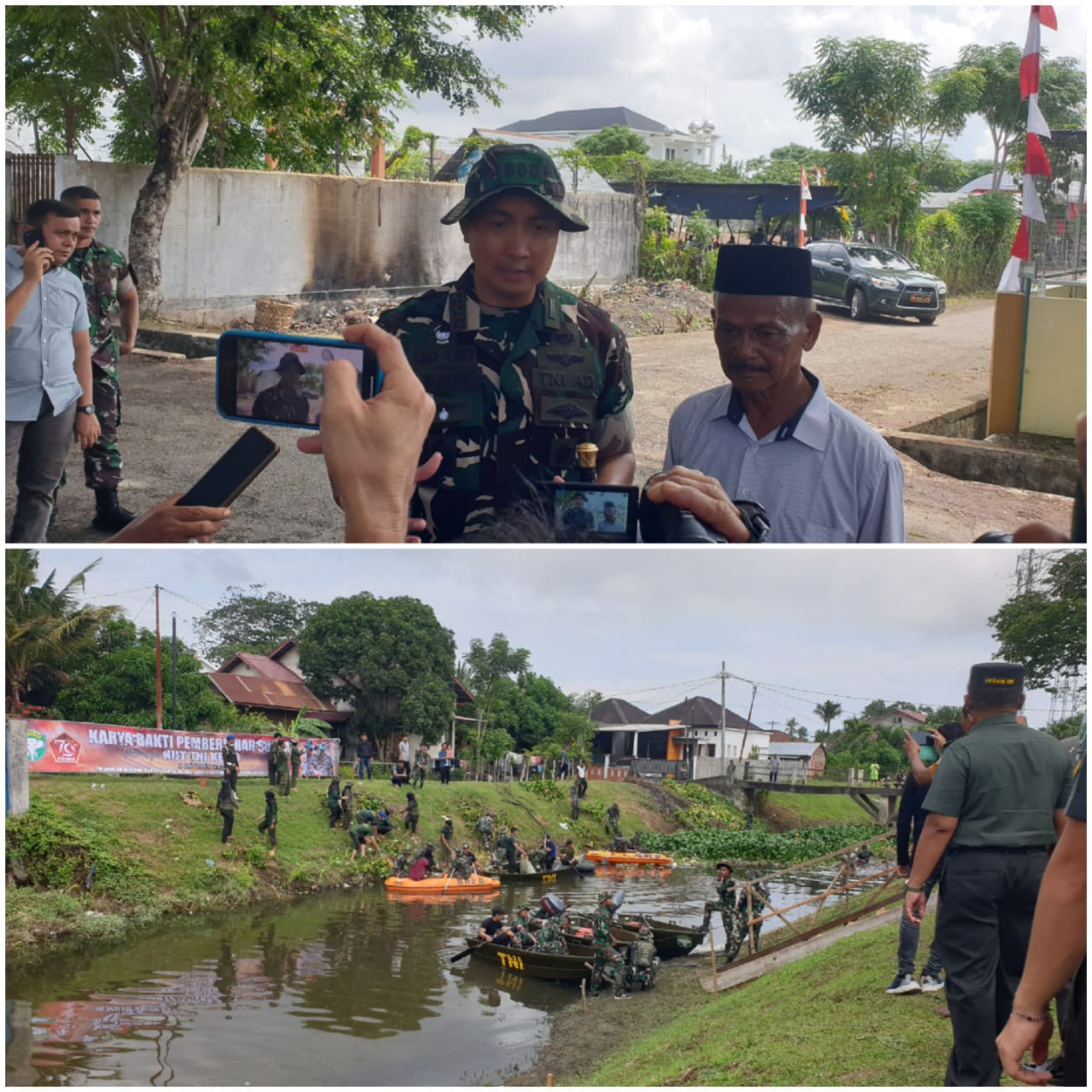 Kodim 0101/KBA Gelar Karya Bakti dalam Rangka Peringatan HUT TNI ke-79