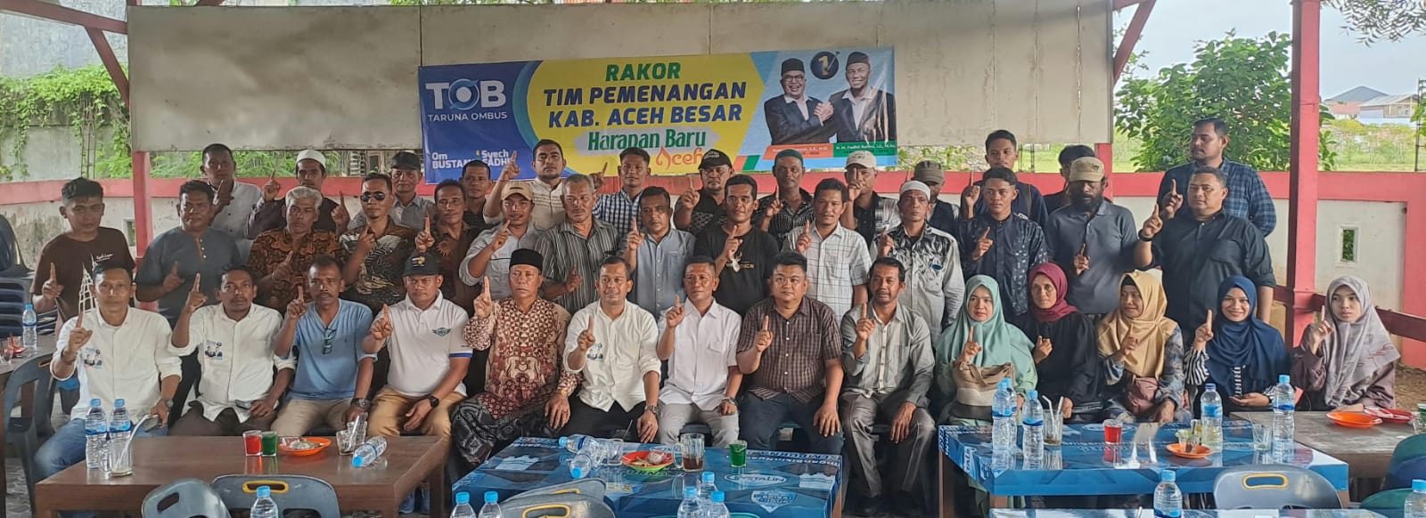 TOB Aceh Besar Gelar Rakor, Targetkan 75 Persen Kemenangan Om Bus-Syech Fadhil