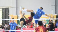 Pertandingan Perdana Cabor Sepak Takraw PON XXI Aceh-Sumut