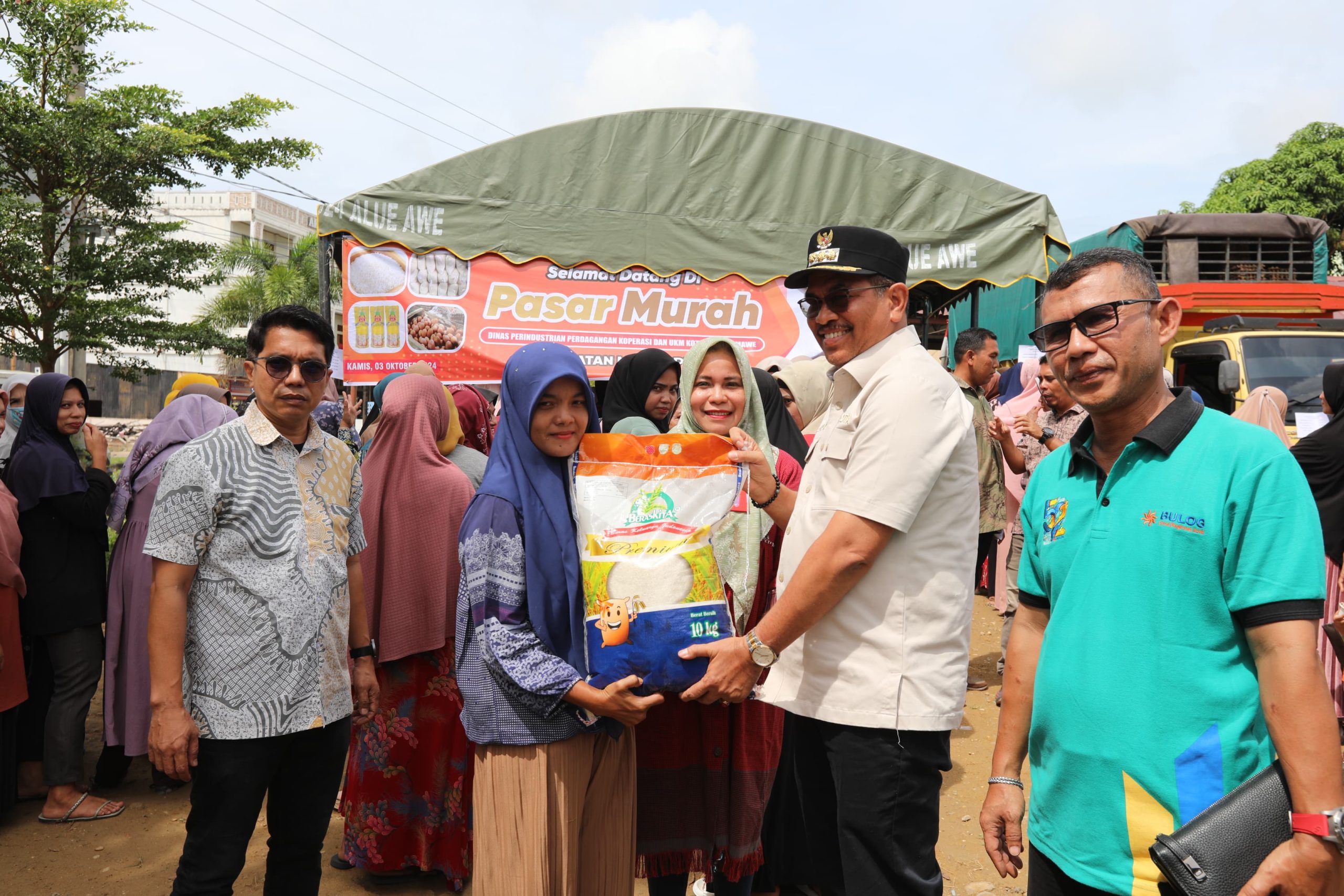 Sambut Maulid Nabi dan Kendalikan Inflasi, pemko Lhokseumawe Rutin Gelar Pasar Murah