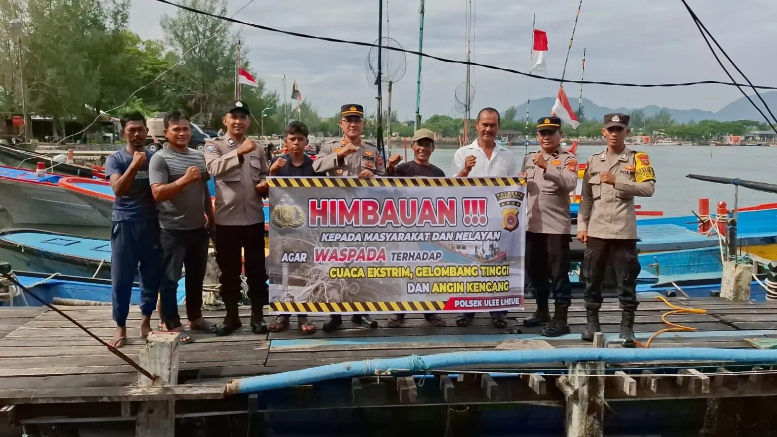 Polsek Ulee Lheue Kota Banda Aceh laksanakan Patroli Laut