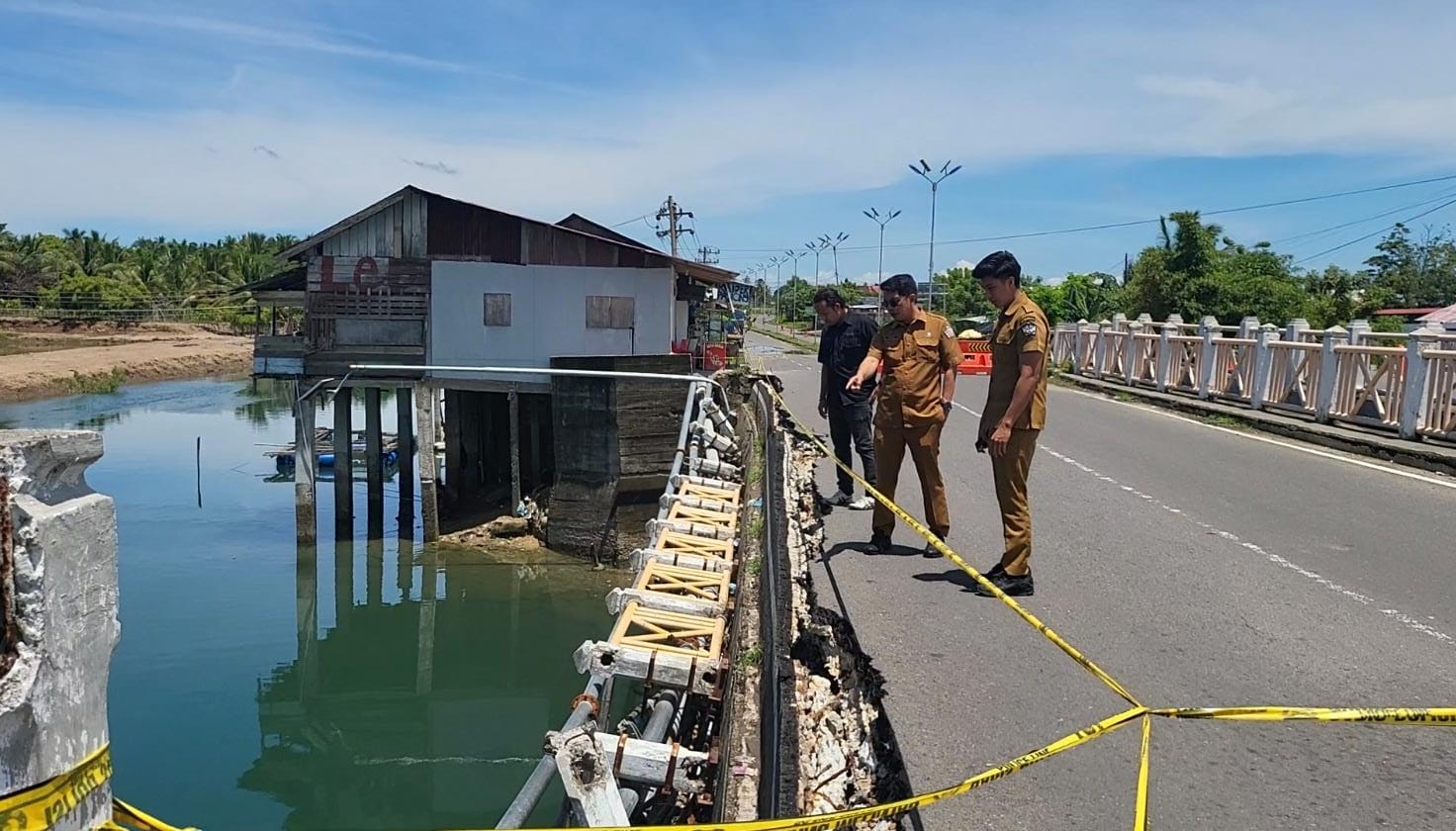 Pemko Lhokseumawe Butuh Rp.3,5 Miliar Untuk Perbaikan Jembatan Loskala