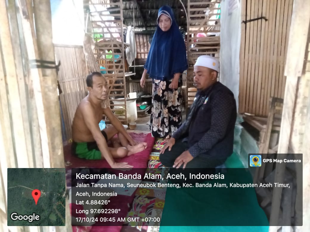 TKSK Alam Kunjungi Warga Sakit Lumpuh Di Gampong Seuneumbok Benteng
