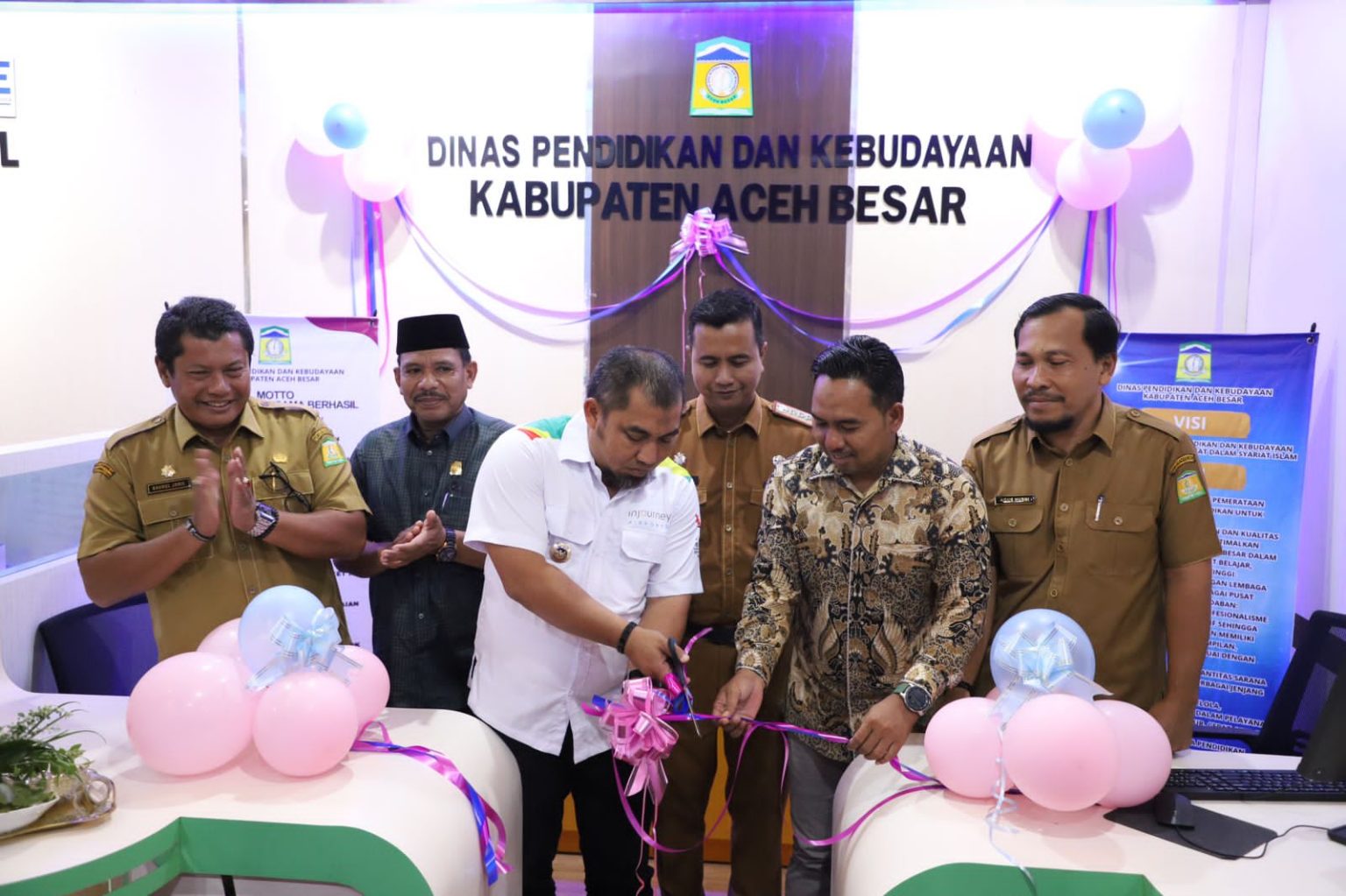 Pj Bupati Luncurkan Counter Disdikbud di MPP Lambaro