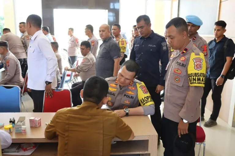 Donor Darah Serentak Warnai HUT Humas Polri ke-73