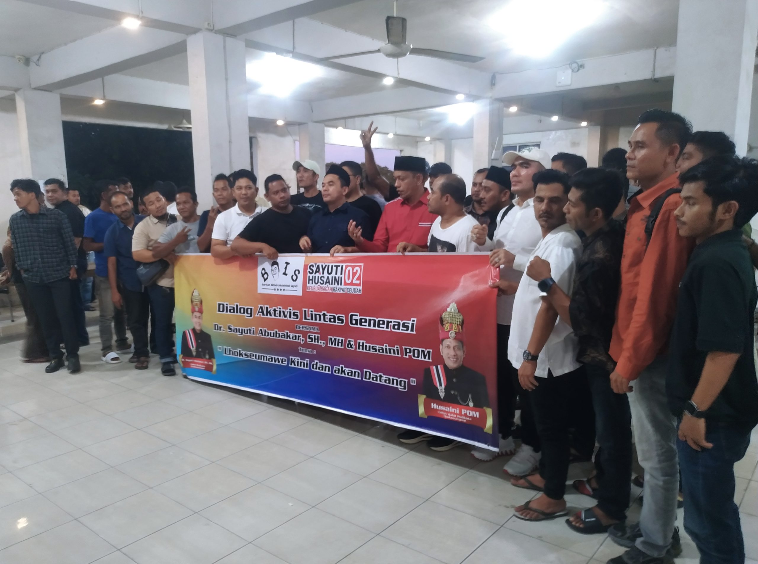 Sayuti-Husaini Gelar Sillaturrahmi Dialog bareng Activis Intelektual Mahasiswa Se-Kota Lhokseumawe