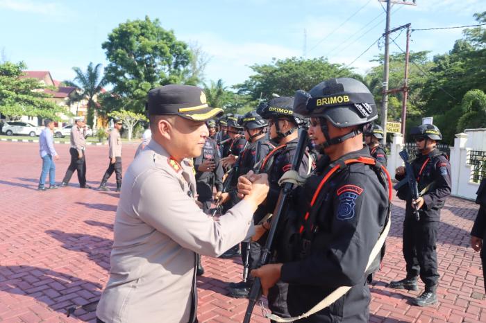 BKO Personel Brimob Polda Aceh Siap Amankan Pilkada