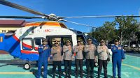 Karo Rena Dan PJU Polda Aceh Supervisi Menggunakan Helikopter