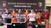 Satreskrim Polresta Banda Aceh Amankan Sejumlah Penjudi Online