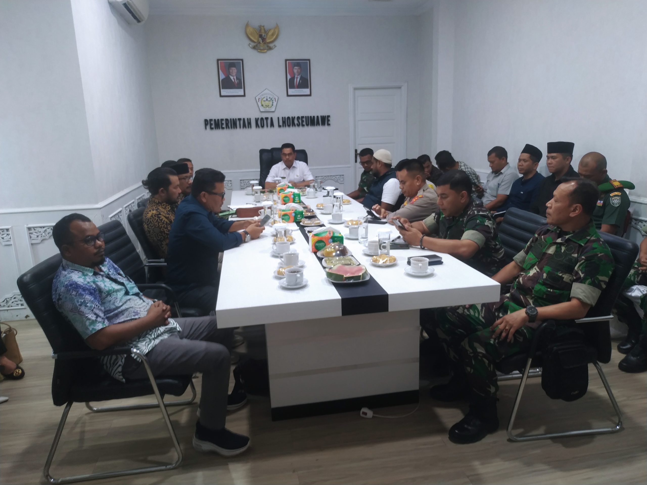 Pj Walikota Lhokseumawe A.Hanan Lakukan Rapat Koordinasi persiapan Pemilu serentak 2024