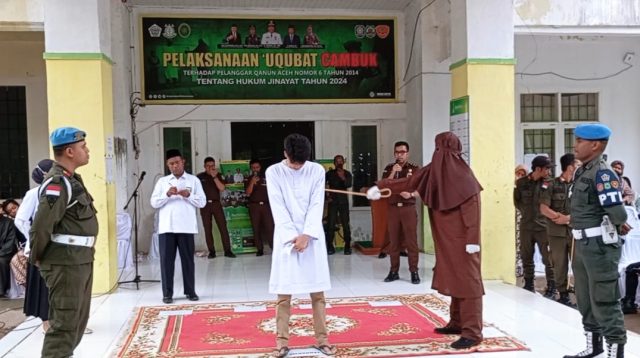 PP-WH Lhokseumawe Eksekusi Uqubat Cambuk Terhadap 11 Orang Pelanggar Hukum Jinayat, ada 1 yang 140 Kali Cambuk