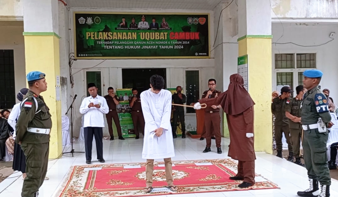 PP-WH Lhokseumawe Eksekusi Uqubat Cambuk Terhadap 11 Orang Pelanggar Hukum Jinayat, ada 1 yang 140 Kali Cambuk