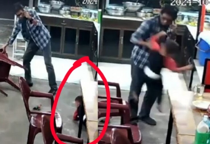 Viral! Pria Dewasa Tendang Bocah di Sabang, Terekam CCTV