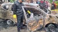 Mobil Timses Cabup Aceh Timur Sulaiman Tole Dibakar