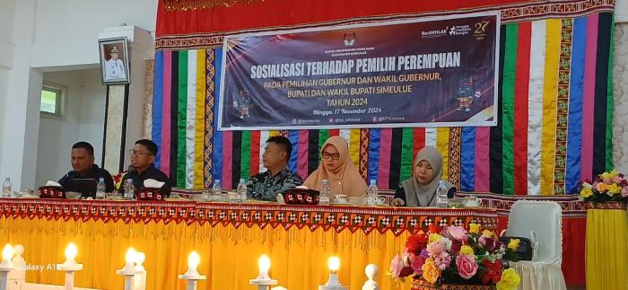 KIP Simeulue Sosialisasi Pemilih Perempuan