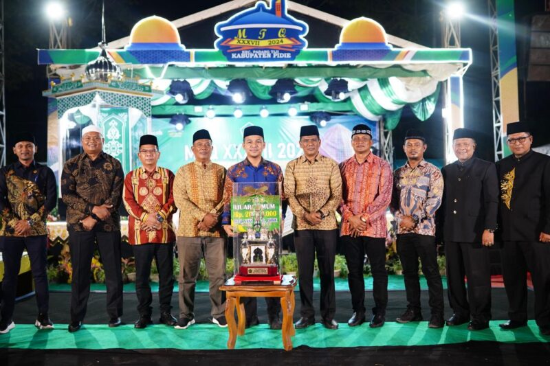 Wakapolres Pidie Hadiri Penutupan MTQ XXXVII Tingkat Kabupaten