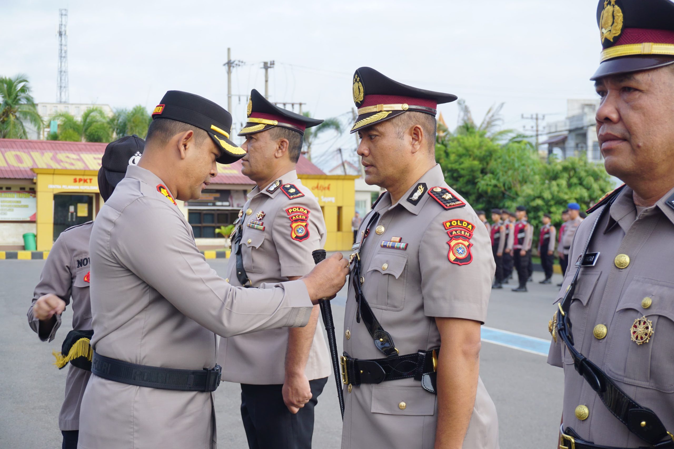 Kapolres Lhokseumawe Pimpin Sertijab Wakapolres dan Kasat Intelkam