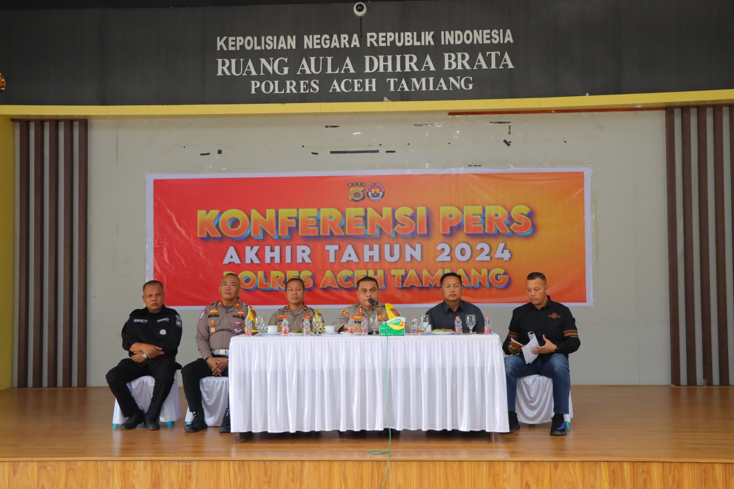 Gelar Press Release Akhir tahun, Kapolres Aceh Tamiang ungkap Capaian Kasus Selama Tahun 2024