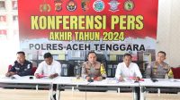 Polres Aceh Tenggara Gelar Konferensi Pers Akhir Tahun