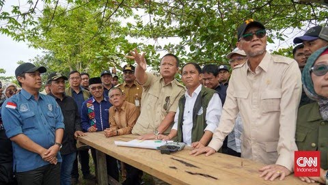 Menhut dan Edhy Prabowo Tinjau Lahan untuk Konservasi Gajah