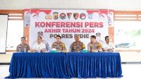 Polres Pidie Gelar Konferensi Pers Akhir Tahun 2024