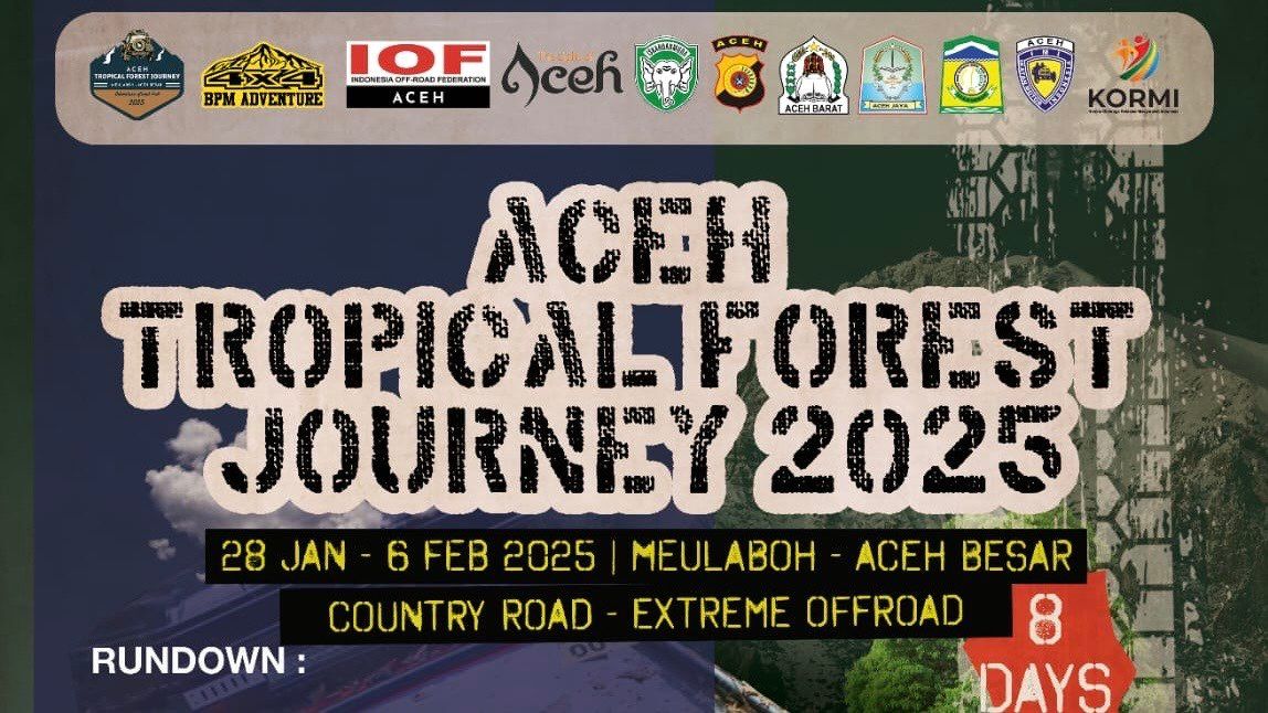 Aceh Tropical Forest Journey 2025 Besok dimulai