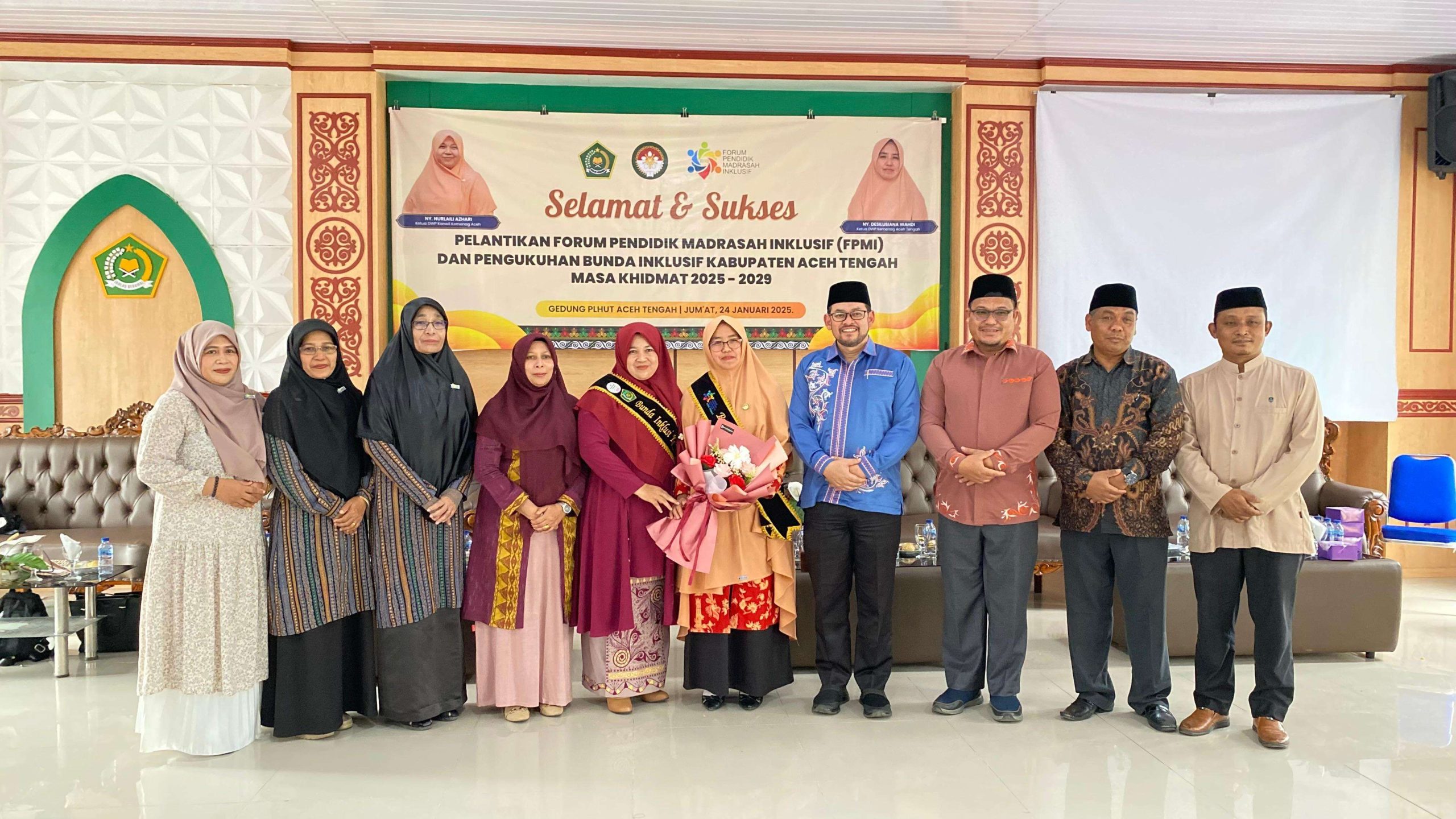 Nurlaili Azhari Kukuhkan Bunda Inklusif Kabupaten Aceh Tengah