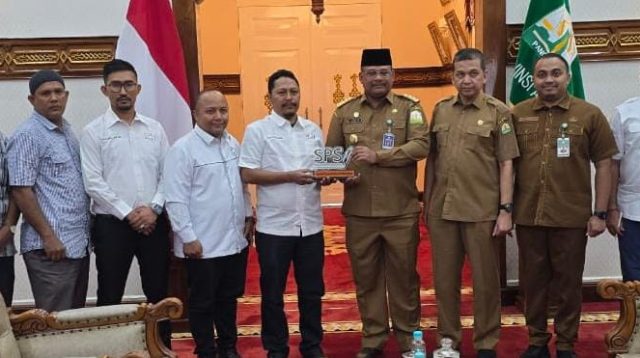 SPS Aceh Audiensi dengan Pj Gubernur Terkait HUT dan Rakernas